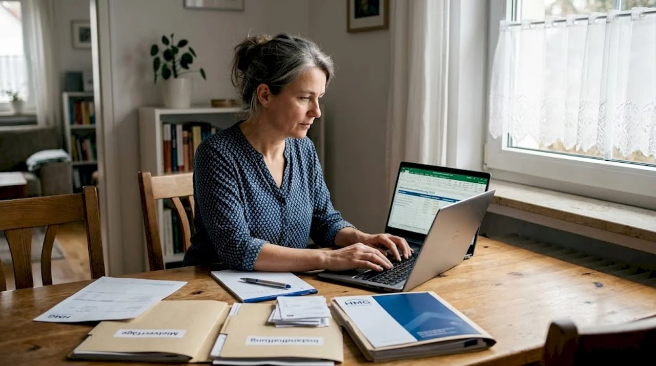 Der Hausverwalter stellt den Wirtschaftsplan für die Immobilie auf.