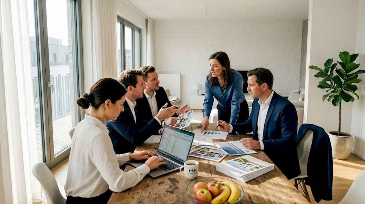 Am Esstisch besprechen die Eigentümer wichtige Themen rund um die Gemeinschaft.